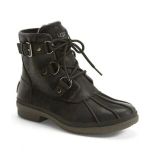 Ugg Australia Cecile Women Ankle Leather Saltwater Boots shoes sz 8.5